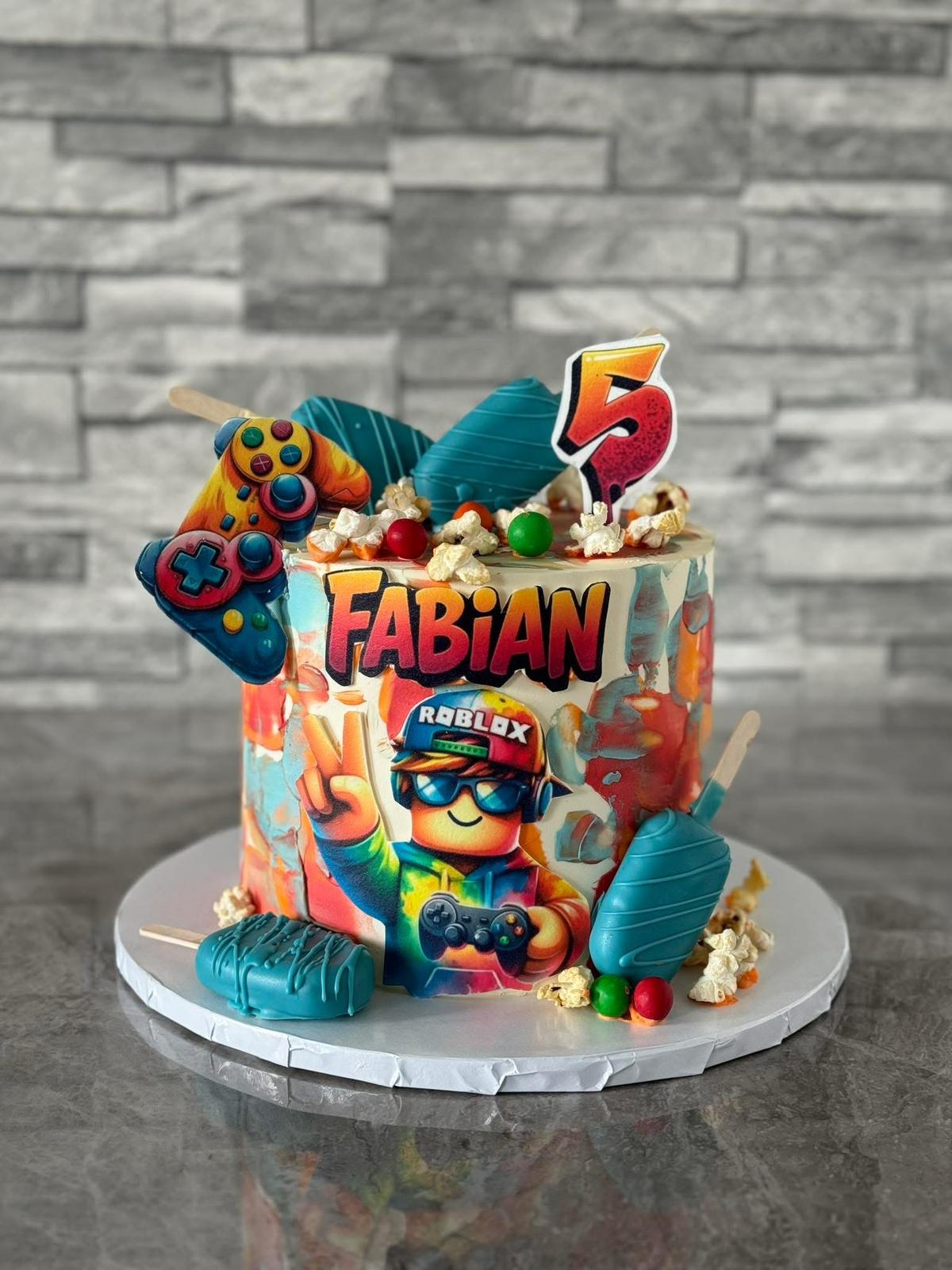 Roblox Themed Boys Birthday Cake