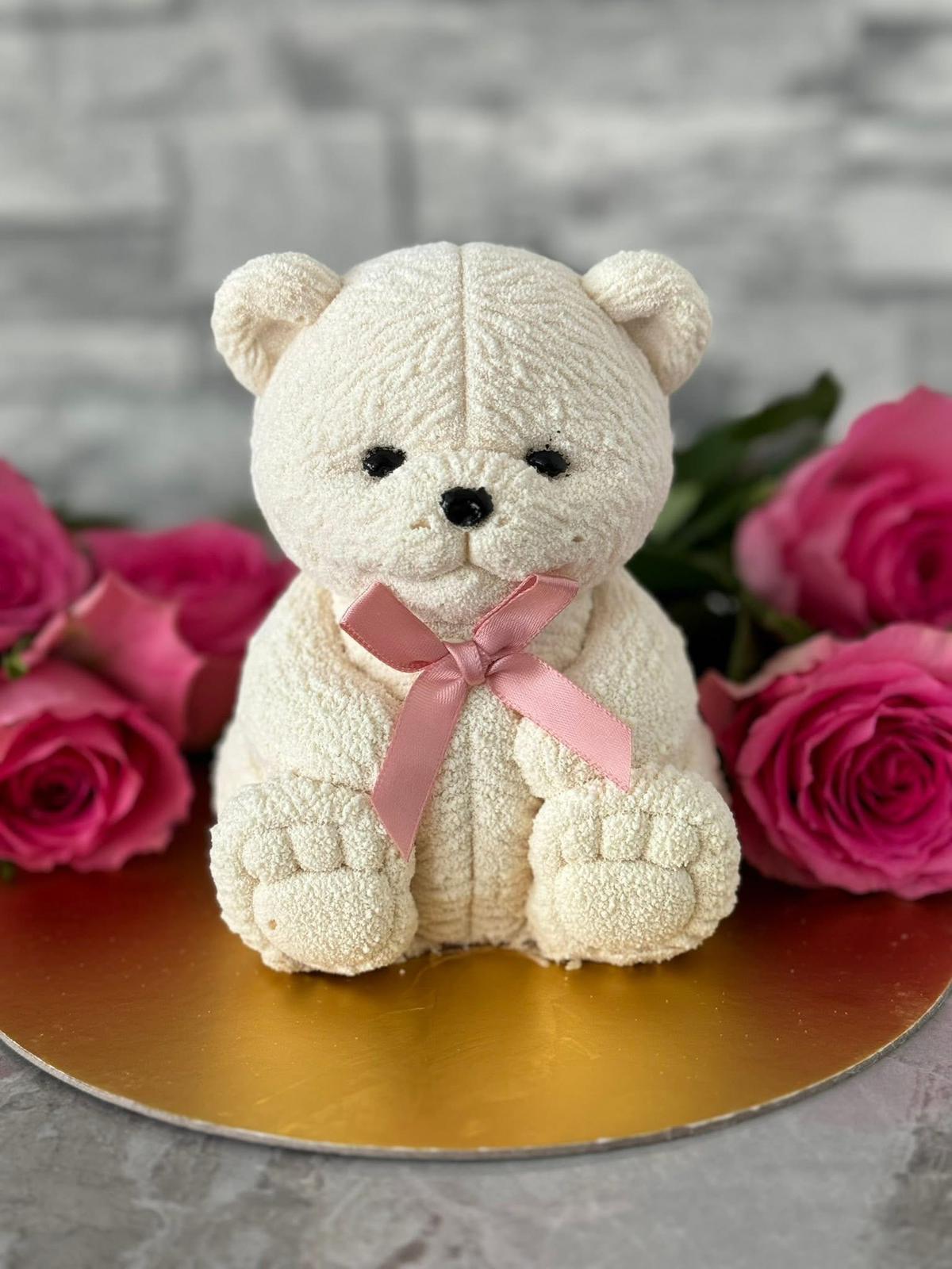 Teddy Bear Novelty Cake White